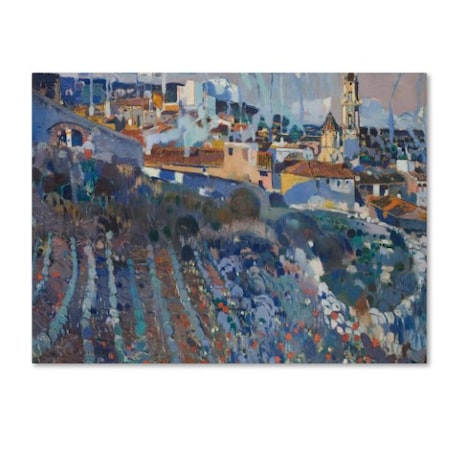 Joaquim Mir 'Terraced Village' Canvas Art,24x32